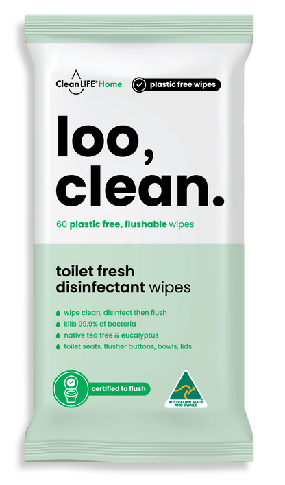 loo, clean. 60 wipes