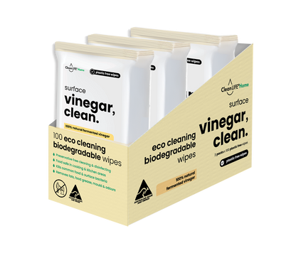 surface vinegar, clean.