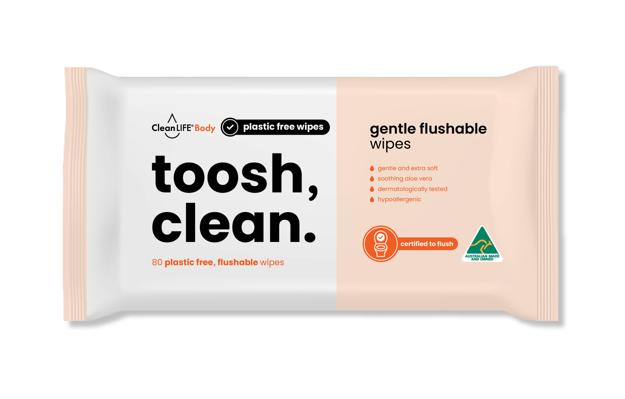 CleanLIFE - toosh, clean - 80 pack